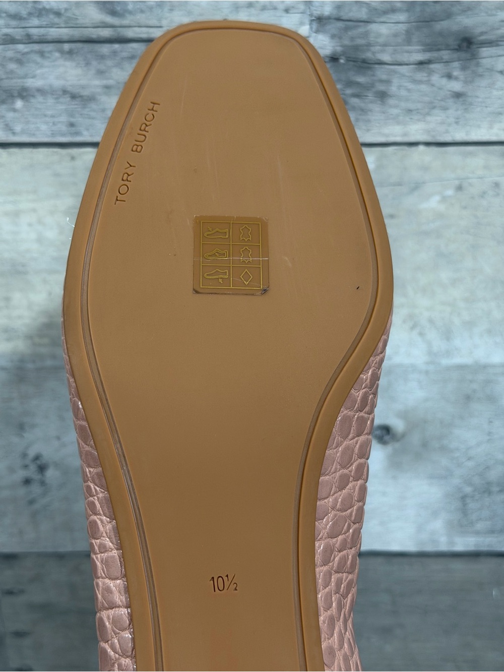 TORY BURCH Georgia Pump soft croc embossed meadowsweet - Size - 10.5 .US - Picture 9 of 11